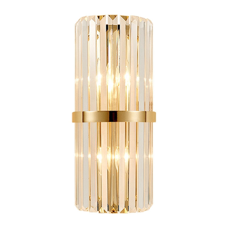 LumaLuxe Elegant Gold Wall Sconce With Warm Ambient Glow | Veisp