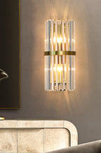 LumaLuxe Elegant Gold Wall Sconce With Warm Ambient Glow | Veisp
