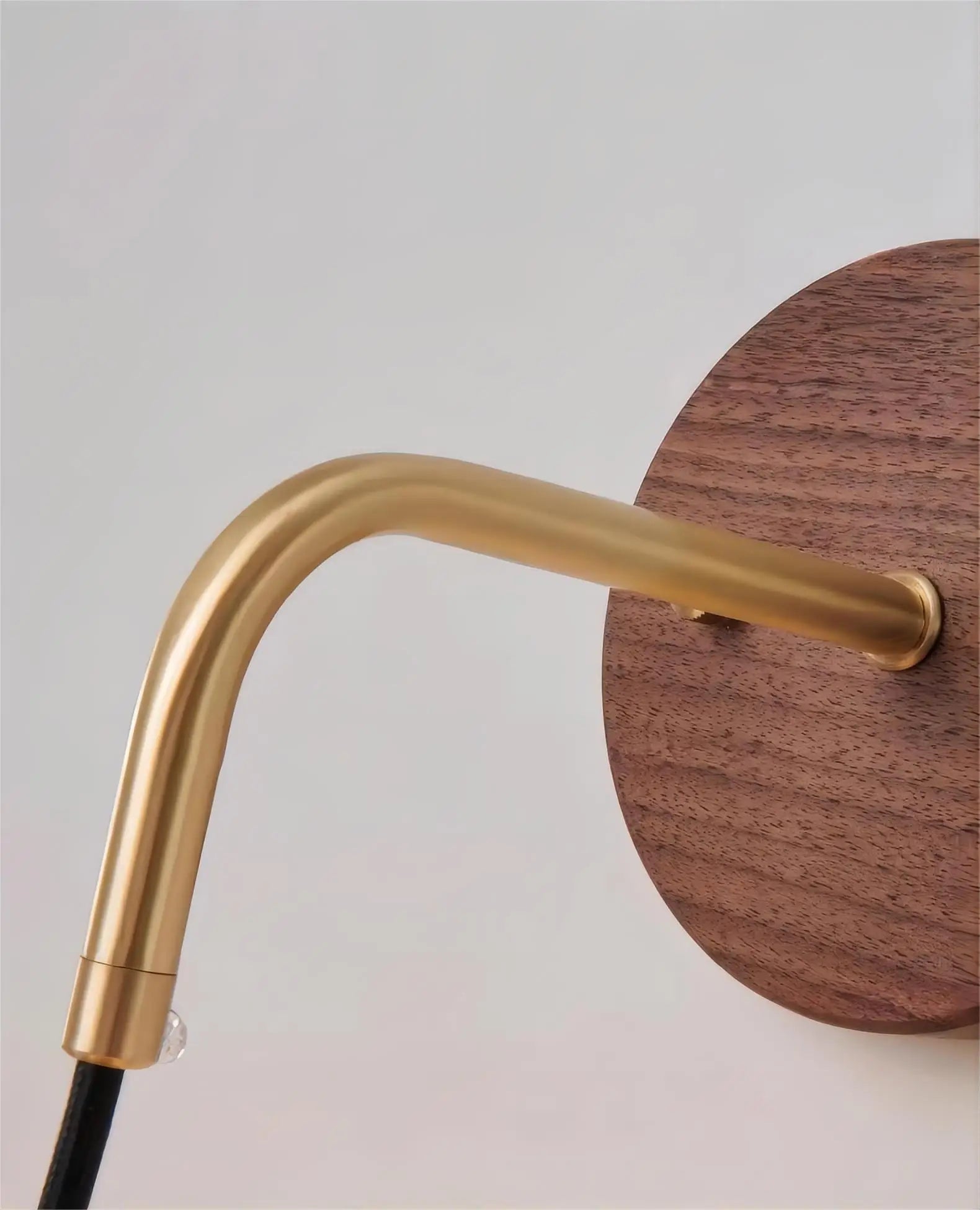 LumaWood | Walnut Wall Lamp With Gradient Glass For Home | Veisp