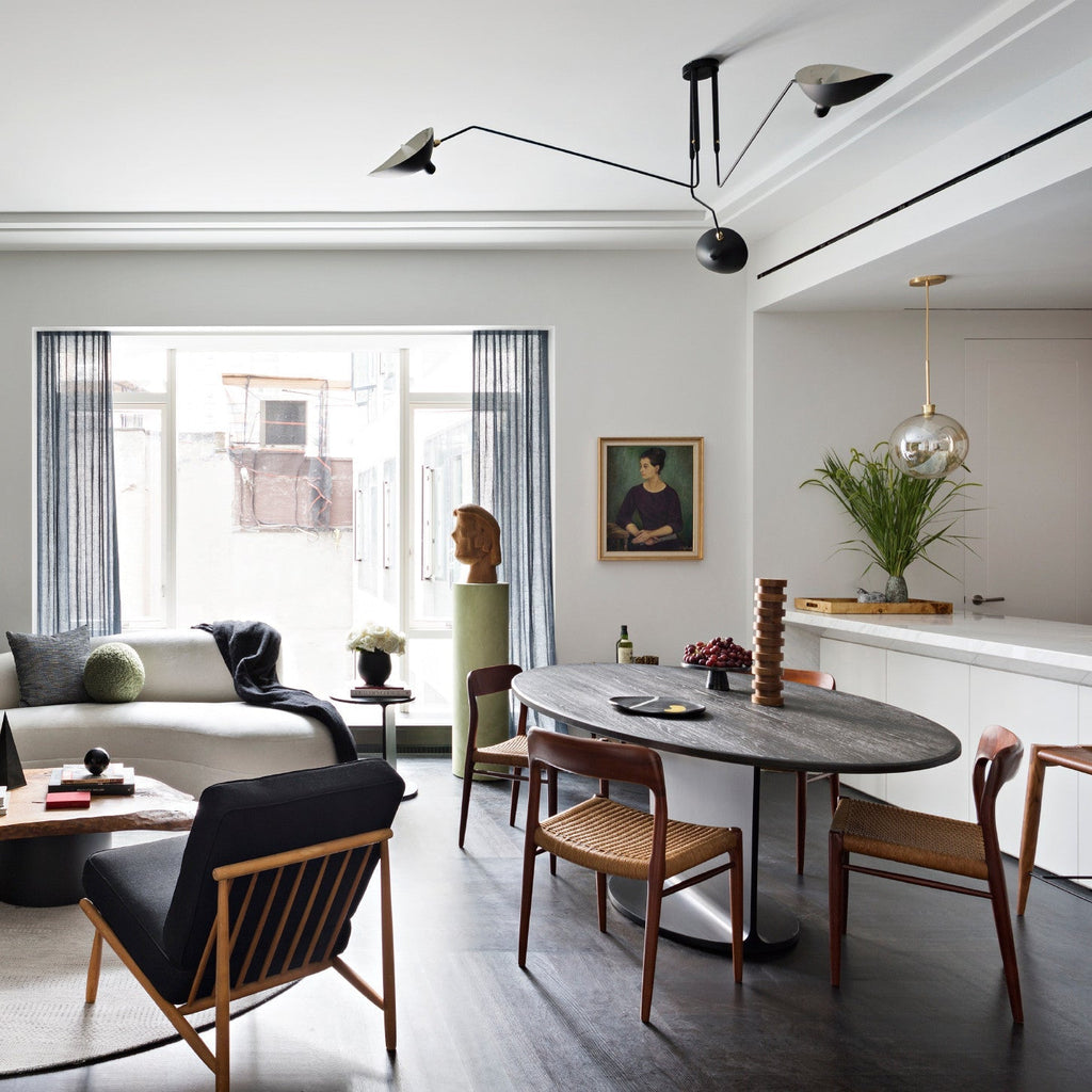 Luminelle Modern Ceiling Lamp, Lacquered Steel Finish | Veisp