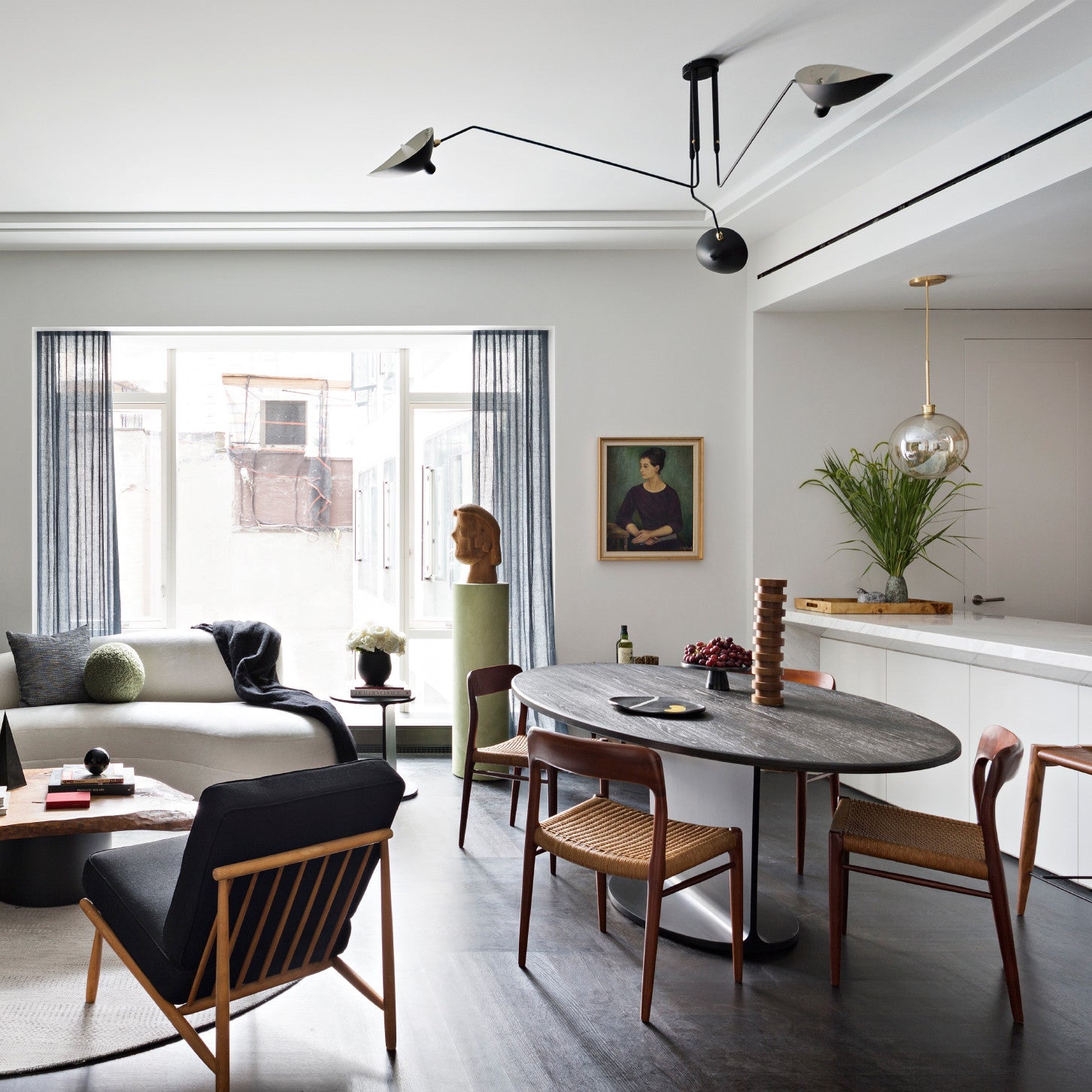 Luminelle Modern Ceiling Lamp, Lacquered Steel Finish | Veisp