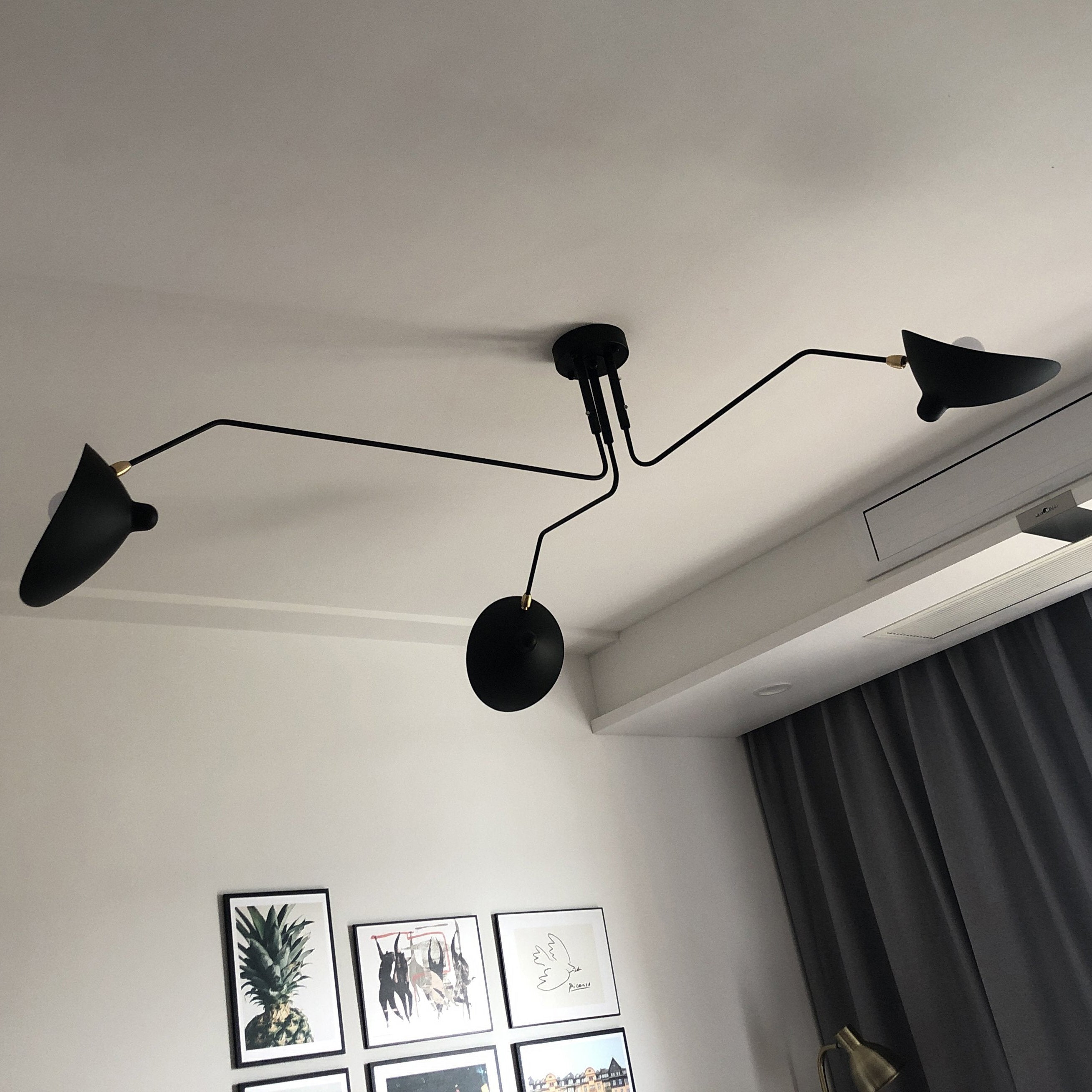 Luminelle Modern Ceiling Lamp, Lacquered Steel Finish | Veisp