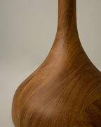 LumaHaven | Wooden Base Table Lamp With Warm Fabric Shade | Veisp