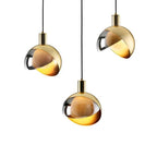 Aurelia | Scandinavian Gold Glass Pendant Light, Smoke Gray | Veisp
