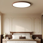 Lyra Walnut Glow Slim Circular LED Ceiling Light Pro