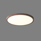 Lyra Walnut Glow Slim Circular LED Ceiling Light Pro