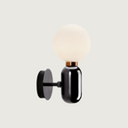 Aurene Flow Wall Light in Gold or Black, Minimal Glow | Veisp