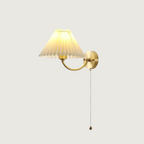Aurielle Elegant Pleated Wall Sconce With Refined Finish | Veisp