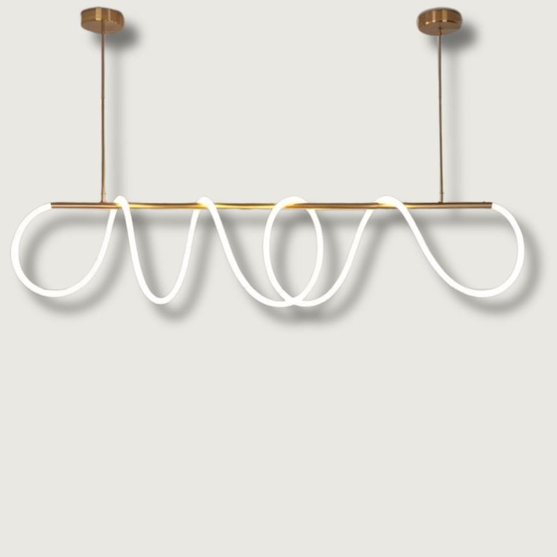LumaWeft | Chic LED Rope Pendant Light For Living Spaces | Veisp