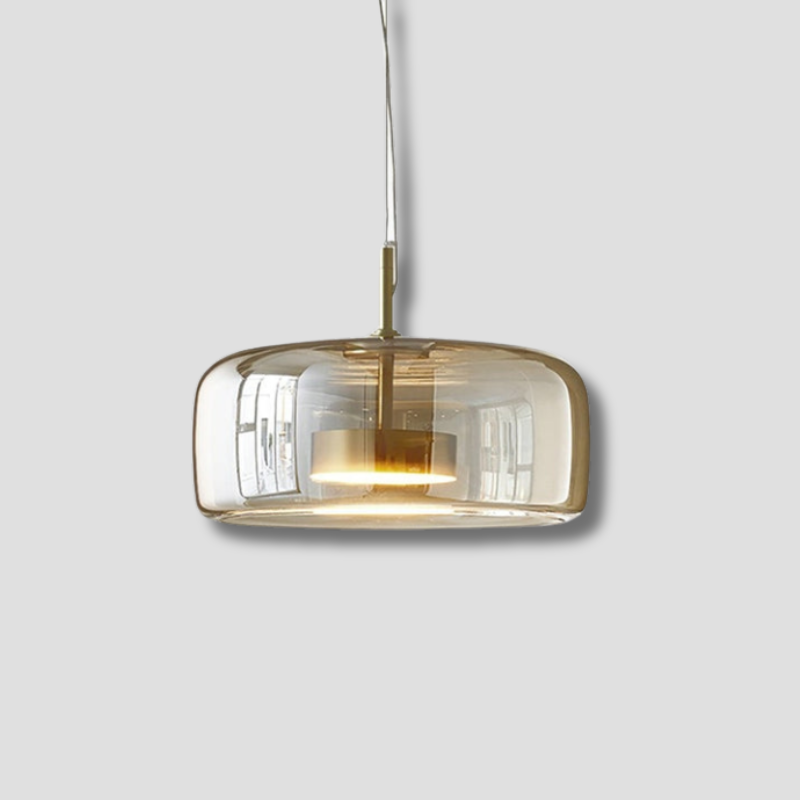 AuricRay Retro Gold Glass LED Pendant Light Fixture | Veisp