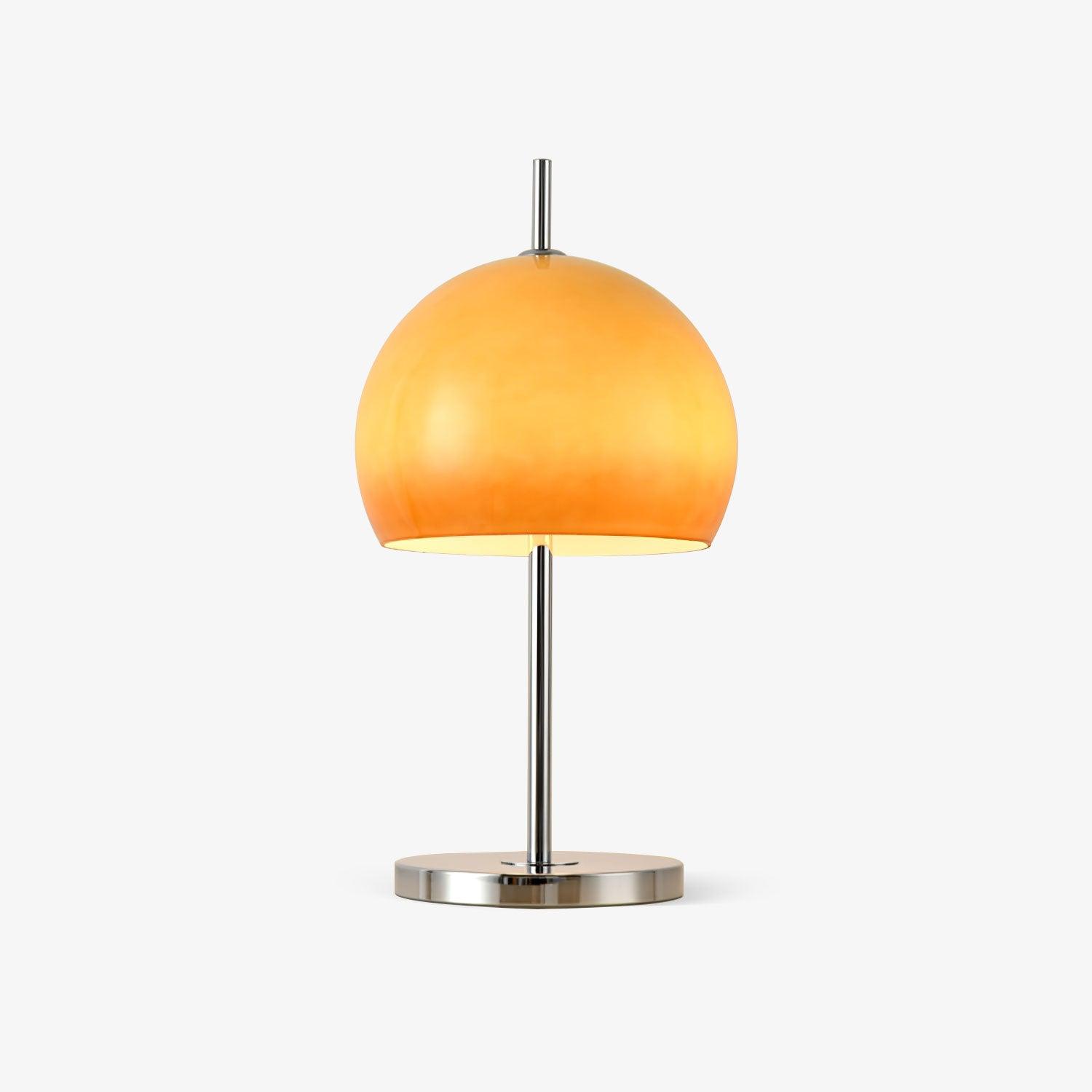 Cresca | Bauhaus Mushroom Table Lamp in Amber Glass | Veisp