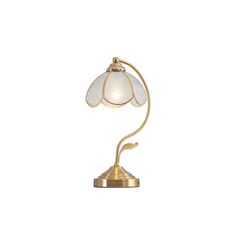 LioraBloom | Floral Glass Table Lamp, Luxurious Home Accent | Veisp