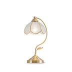 LioraBloom | Floral Glass Table Lamp, Luxurious Home Accent | Veisp