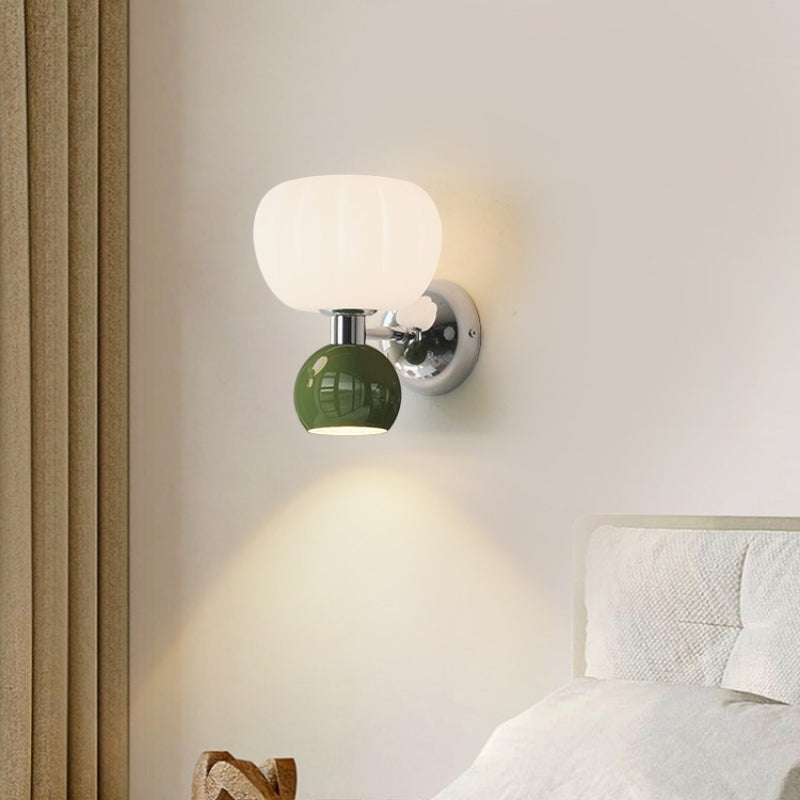 Kirrea LED Wall Lamp in Cream Finish for Tranquil Ambience | Veisp