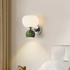 Kirrea LED Wall Lamp in Cream Finish for Tranquil Ambience | Veisp