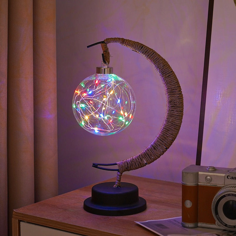 Aurelle | Warm Glass Moon Lamp for Soft Ambient Lighting | Veisp