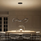 Lumera | Modern LED Pendant Light, Warm Light, Matte Black | Veisp