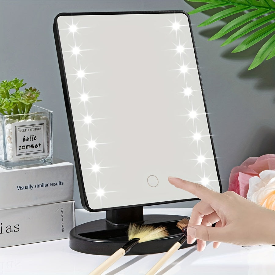 LustraGlow 16-LED Dimmable Adjustable Makeup Mirror | Veisp