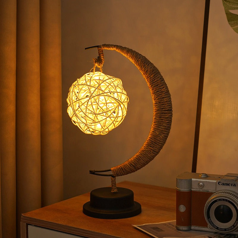 Aurelle | Warm Glass Moon Lamp for Soft Ambient Lighting | Veisp