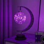 Aurelle | Warm Glass Moon Lamp for Soft Ambient Lighting | Veisp