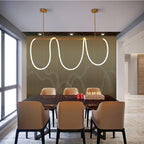 LumaWeft | Chic LED Rope Pendant Light For Living Spaces | Veisp
