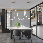 LumaWeft | Chic LED Rope Pendant Light For Living Spaces | Veisp