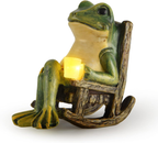 SylvaGlow Frog Statue With Soft Light For Garden And Patio | Veisp